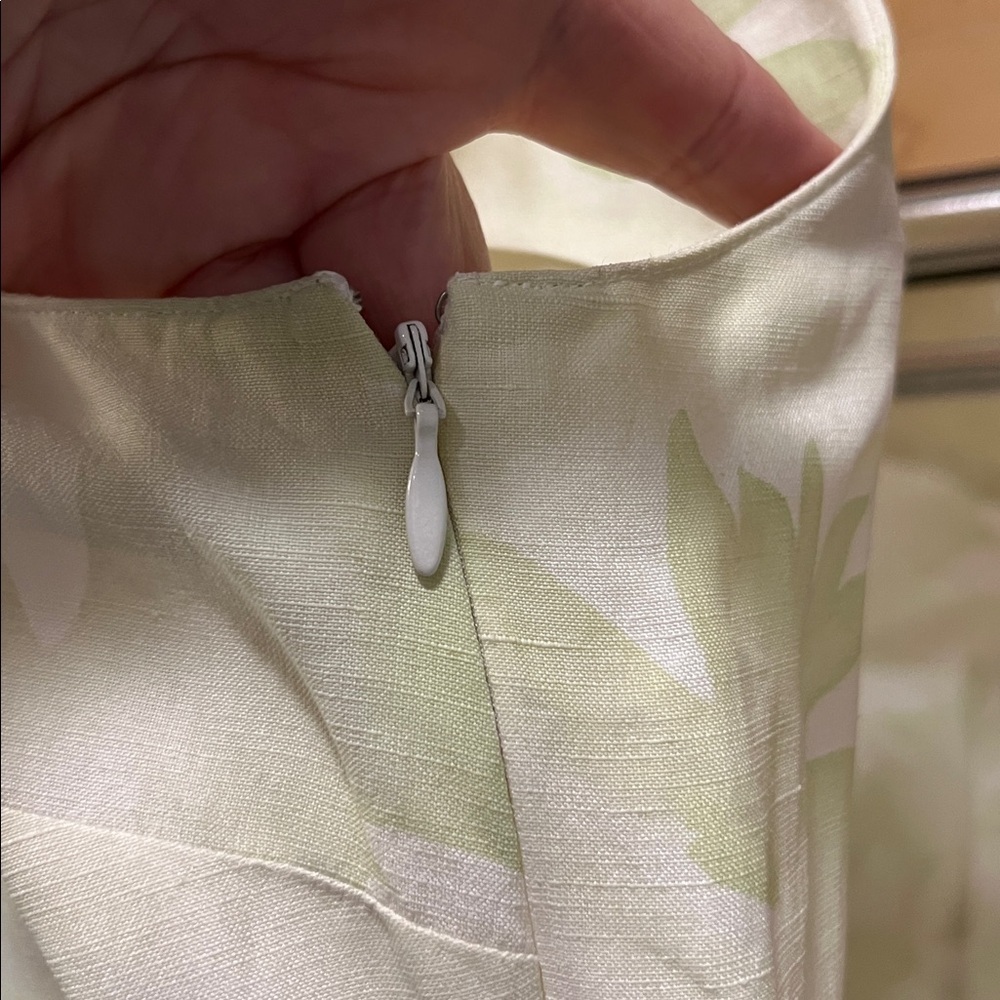 Valerie Stevens Light Green Floral Silk Tank Top Sz M - Picture 4 of 6
